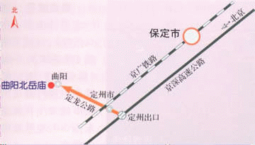北岳廟路線圖