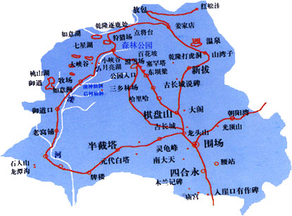 圍場旅游線路圖