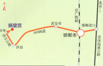 媧皇宮路線圖