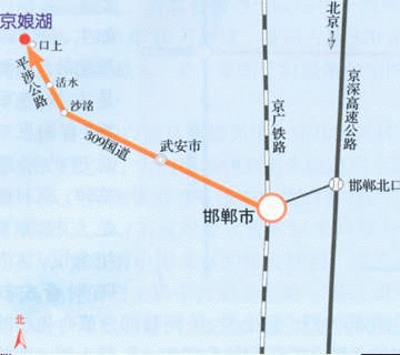 京娘湖路線圖