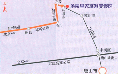 遵化湯泉路線圖