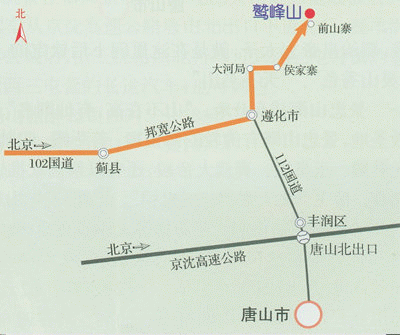 鷲峰山路線圖