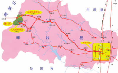 九龍峽交通示意圖
